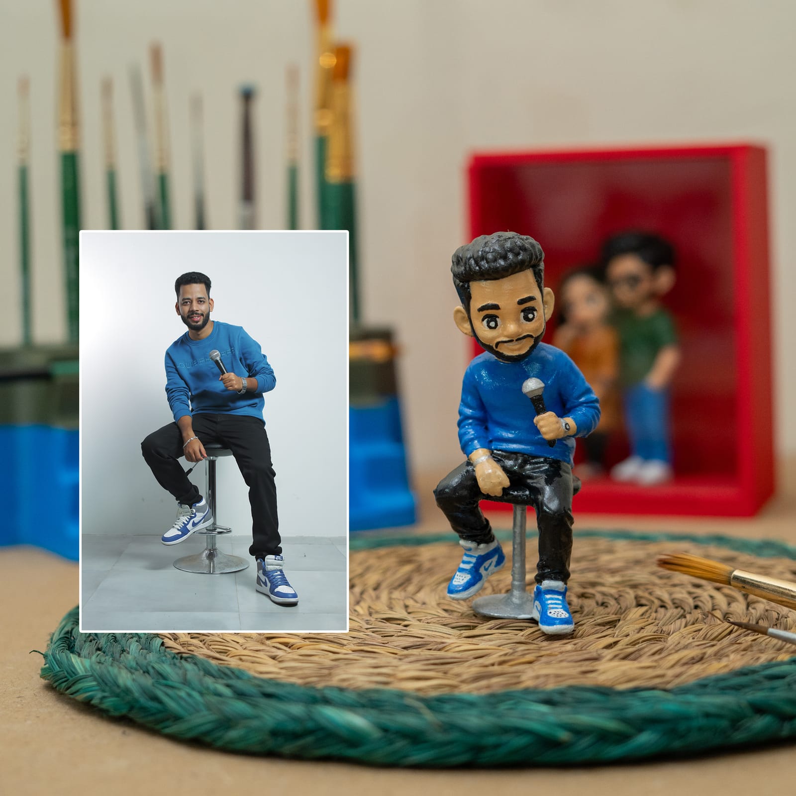 Mini Me Model — personalized miniature figures made from a customer photo, view 5